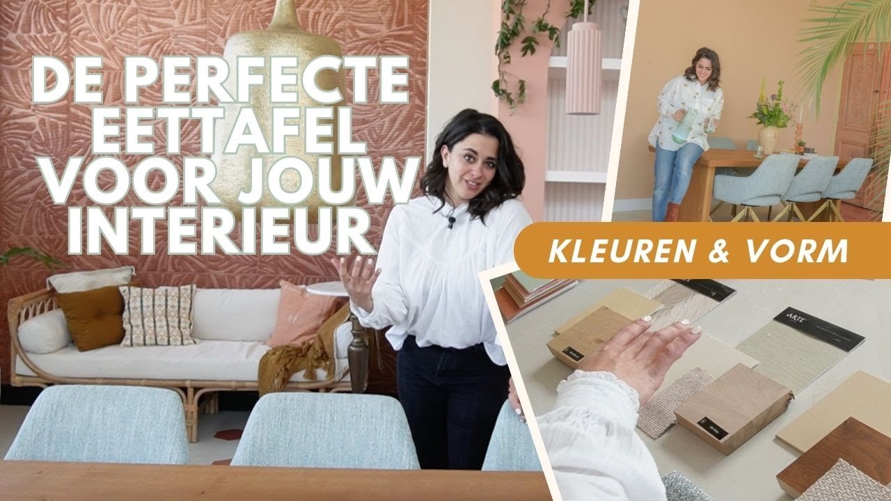 Welke EETTAFEL kies je voor jouw huis? Mijn INTERIEUR TIPS voor de vorm, kleur en maat.