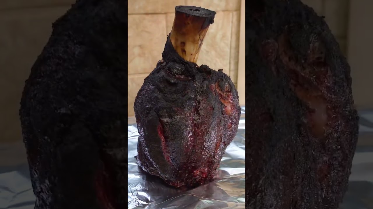 How to Make Pulled Beef From a Beef Shin! Recipe and Method in Description! #shorts #bbq