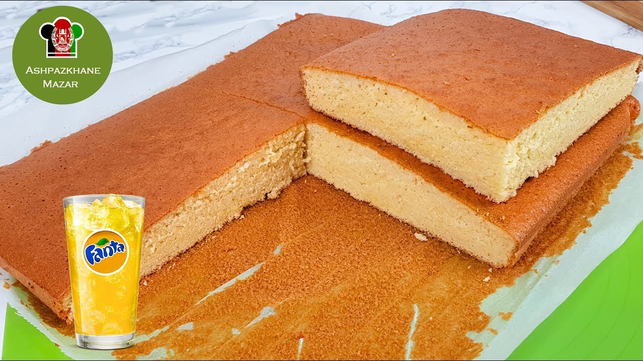 Eid Simple Fanta Sheet Cake |  کیک ساده مجلسی با فانتا