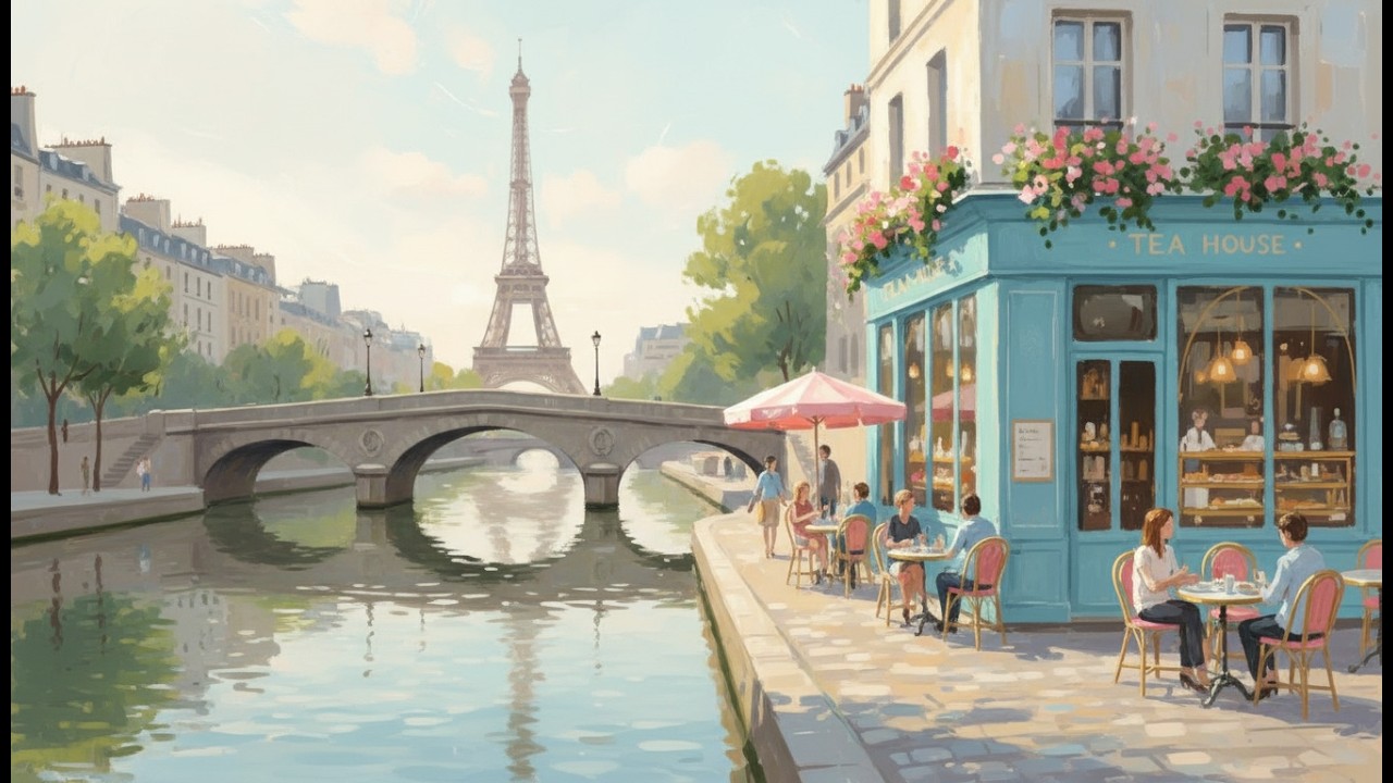 Classic Paris Café Scene ☕ French Instrumental Music #coffeemusic #frenchmusic