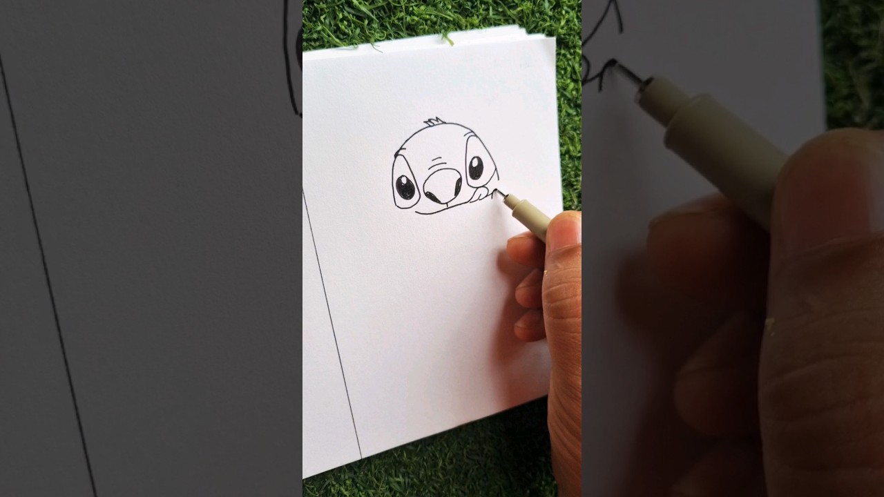 how to draw Disney Stitch  easily 