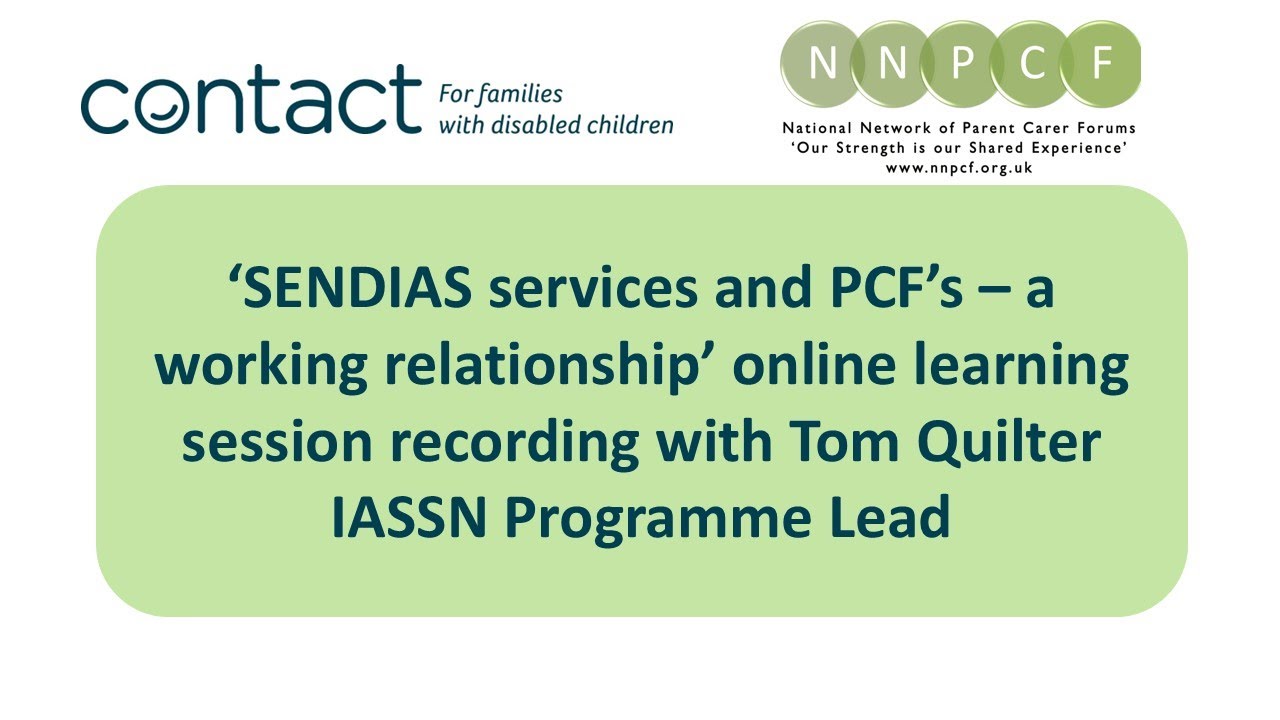 SENDIAS services and PCF’s – a working relationship