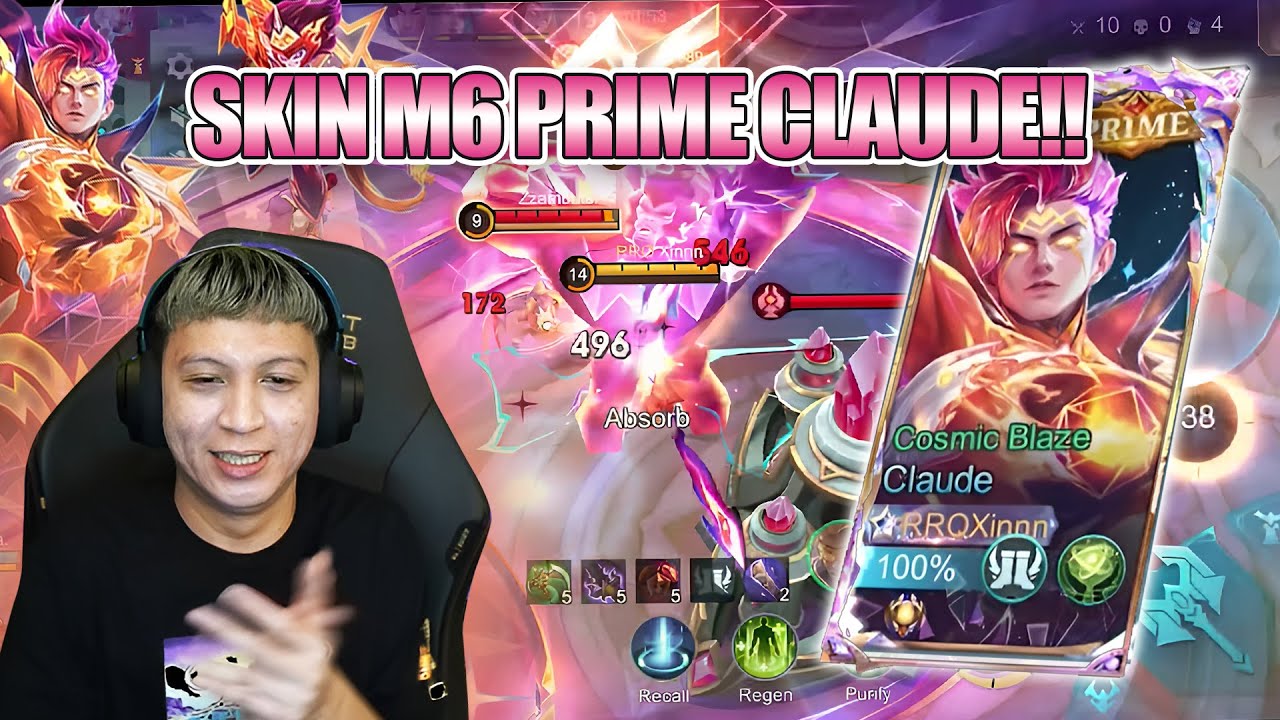 GACHA + REVIEW SKIN CLAUDE PRIME!! SKIN TERMEWAH!!