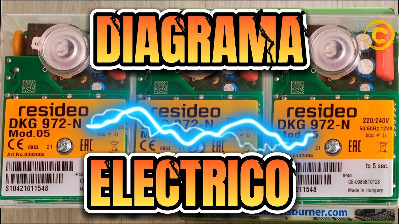 DIAGRAMA ELECTRICO DE CONEXIÓN CONTROL DE LLAMA HONEYWELL SATRONIC RESIDEO DKG 972-N