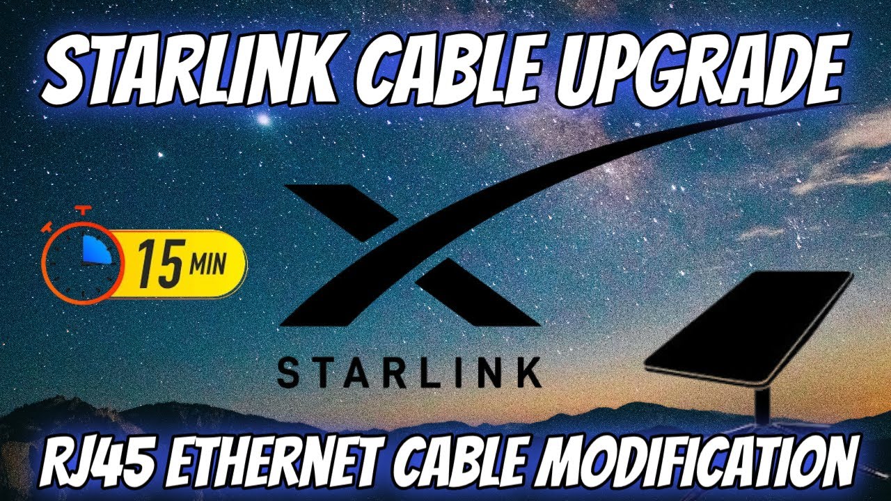 Starlink SPX Cable | RJ45 Ethernet Cable Modification | 15 Minute Upgrade