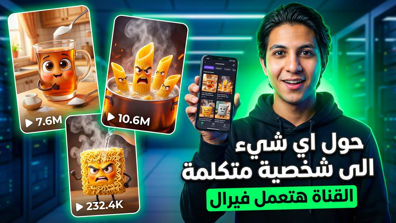الفيديوهات دي هتخلي قناتك فيرال 🤯 | اصنع فيديوهات شرح أشياء المتكلمة باستخدام ذكاء اصطناعي مجانًا