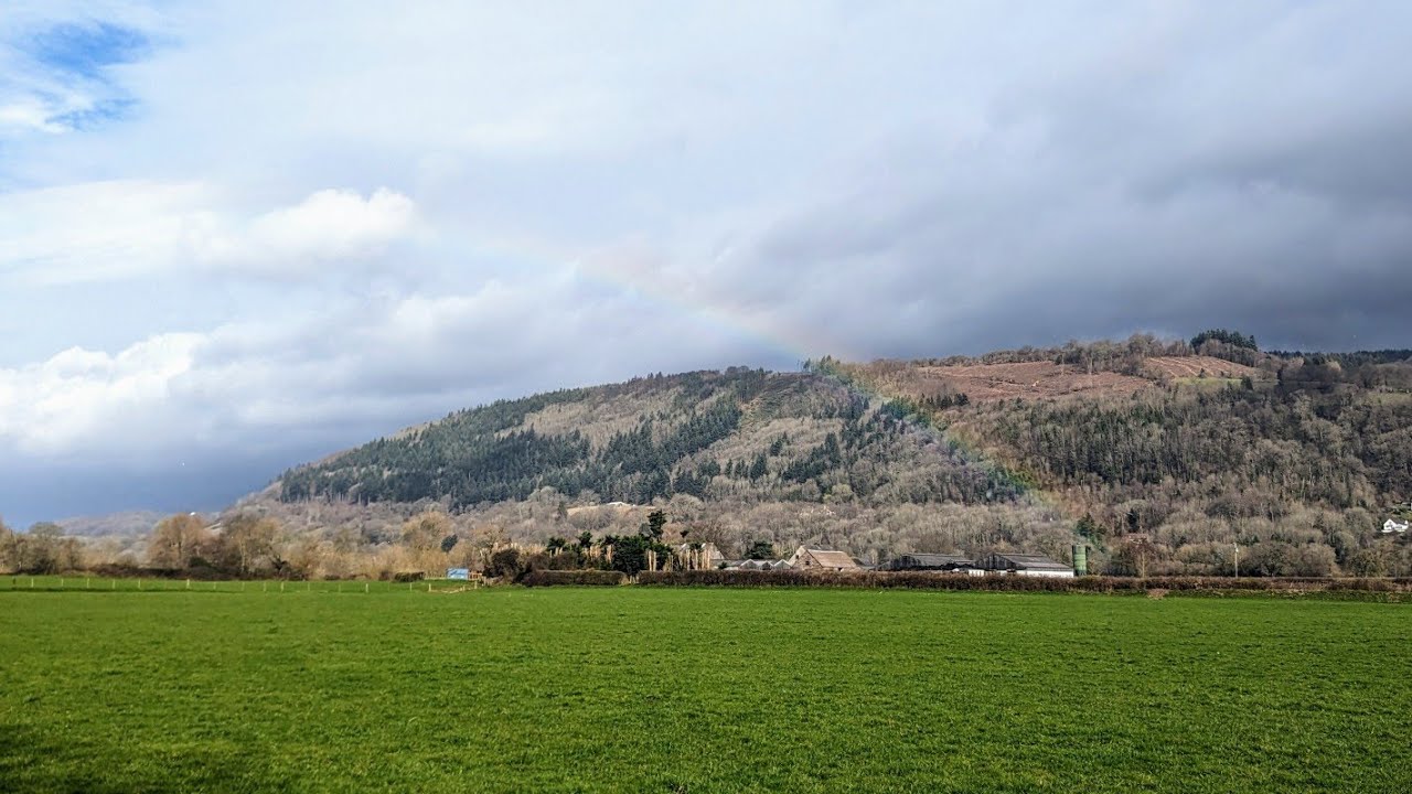HIGH and MUDDY River Usk Flyfishing on the Mardy Beat near Abergavenny