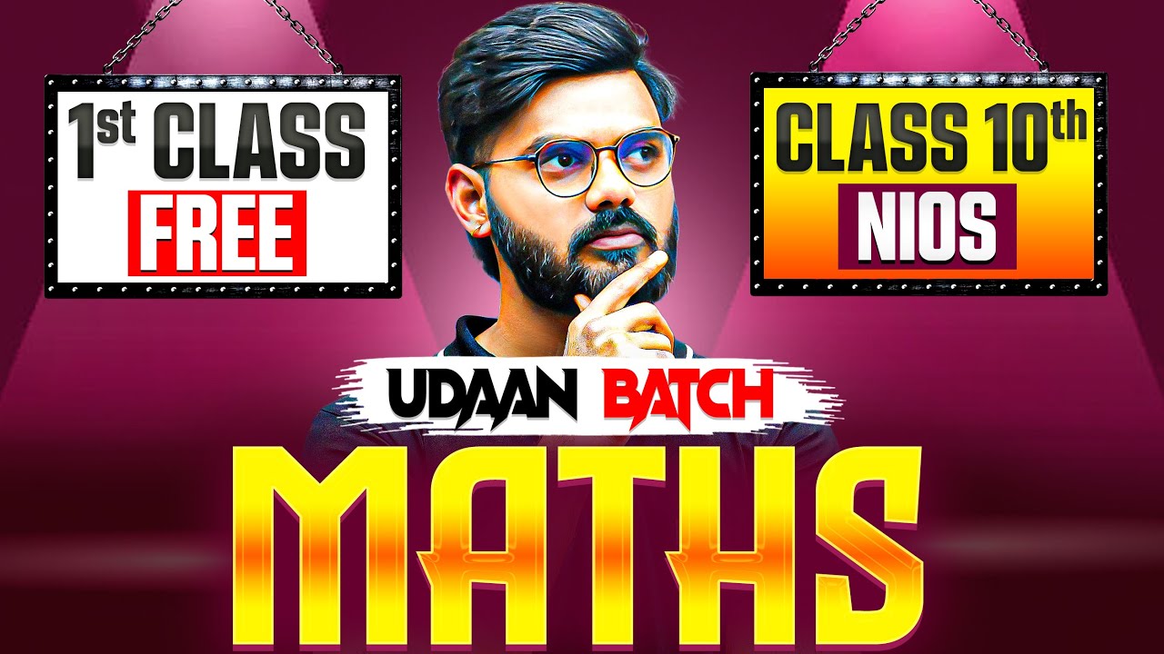 Nios Class 10th Maths Chapter 4 | Special Product And Fundamental Theorms & Basics  | Udaan Day 1st