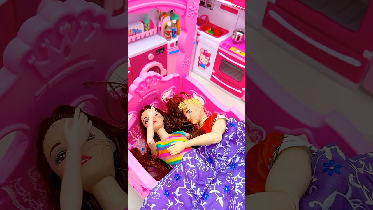 Satisfying With Unboxing Barbie Giving Birth Toys, ASMR Video #shorts