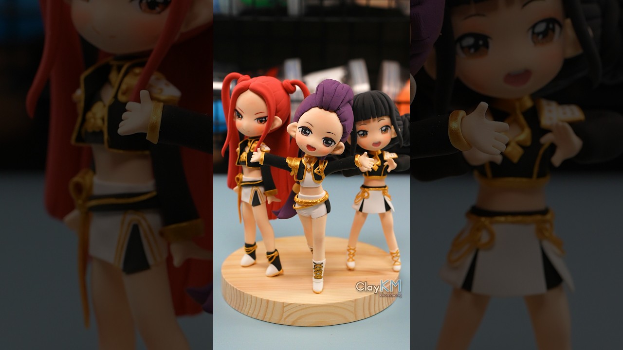 Cute Rumi 😍 KPop Demon Hunters HUNTRIX Golden ✅ making clay art doll