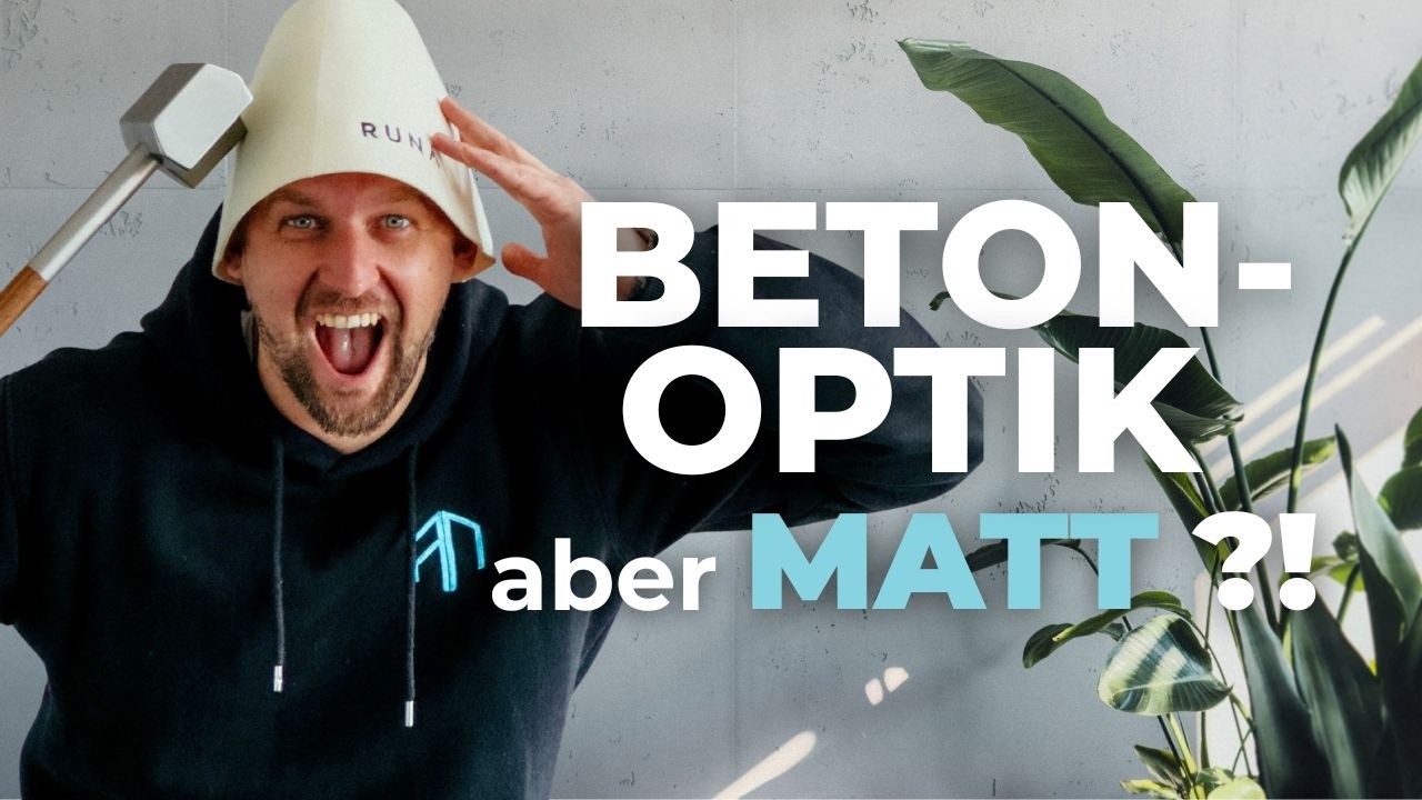 Matte Betonoptik-Wand selber machen: So gelingt der edle Look perfekt