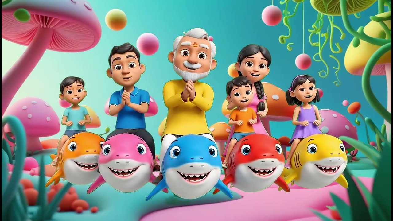 Baby Shark Song and Dance | Baby Shark Doo Doo Doo | Fun Nursery Rhymes for Kids