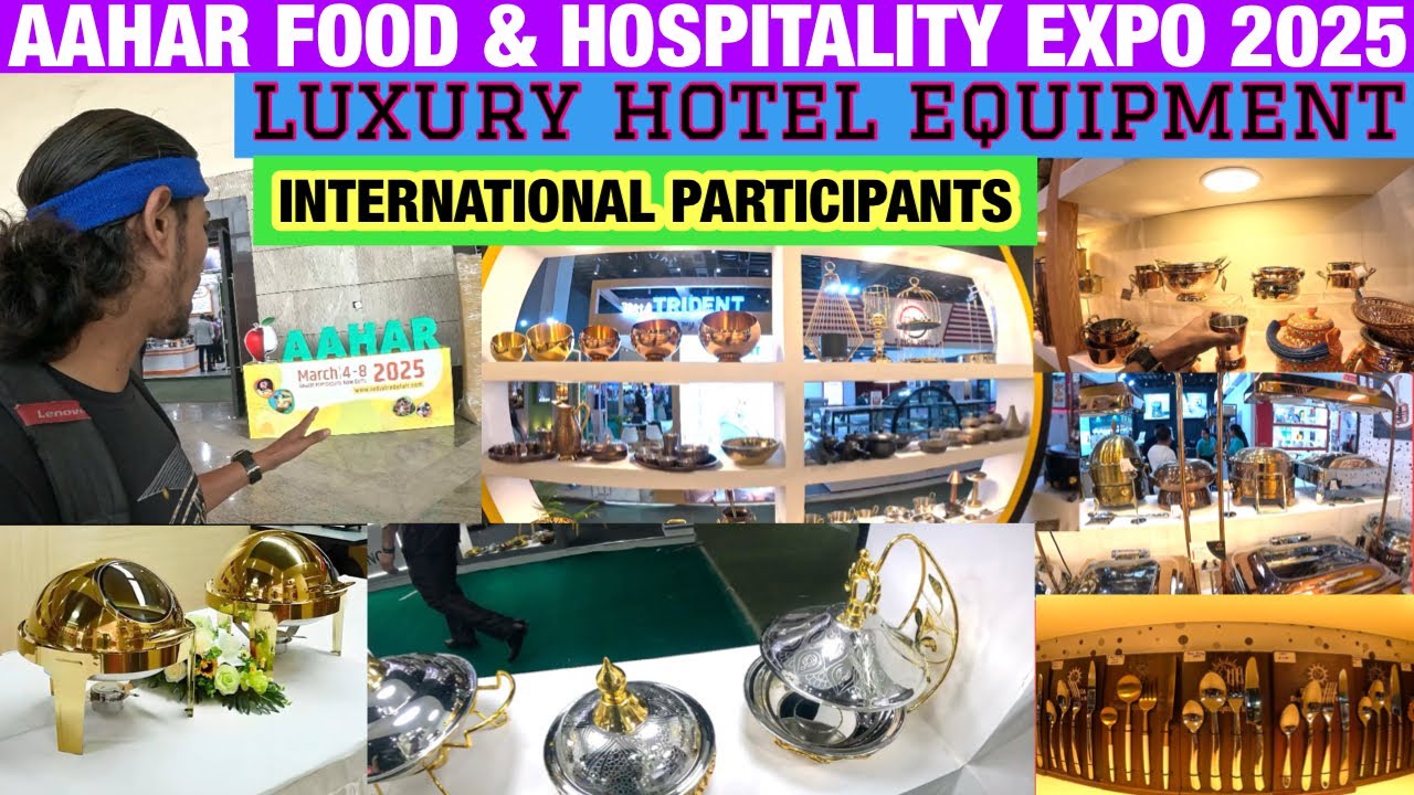 AAHAR FOOD & HOSPITALITY EXPO 2025 LUXURY HOTEL EQUIPMENT Fine Dining Restaurants bar in India vlog