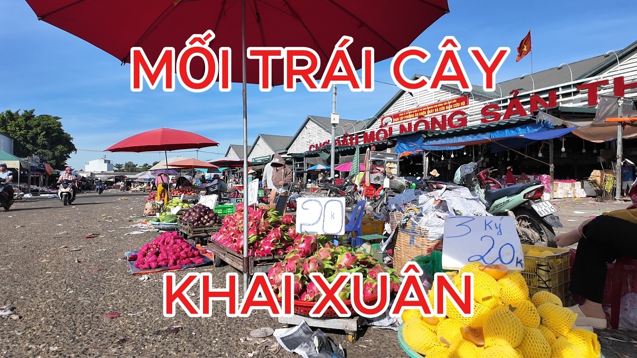 Mối trái cây chợ đầu mối Thủ Đức khai xuân xem giá hôm nay 18/2