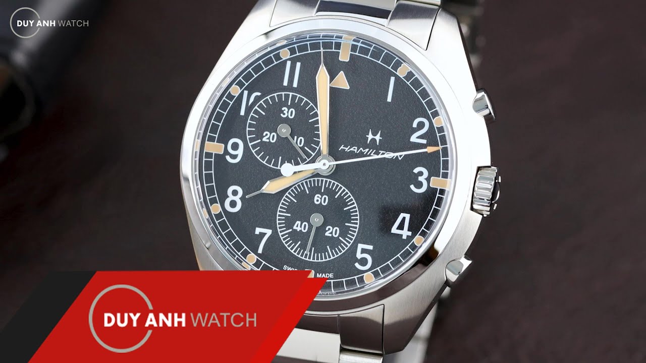 Review Hamilton Khaki Aviation Pilot Pioneer Chrono H76522131