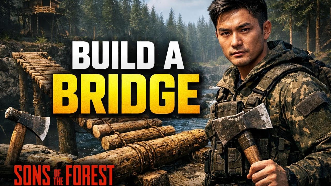 How to BUILD A BRIDGE in Sons of the Forest (Step by Step)