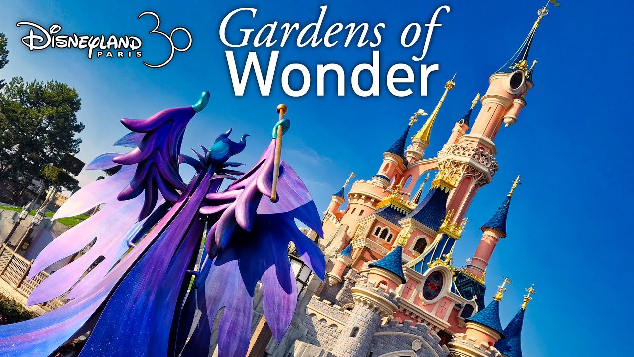 [4K] Gardens of Wonder by Day Walk Tour - Disneyland Paris