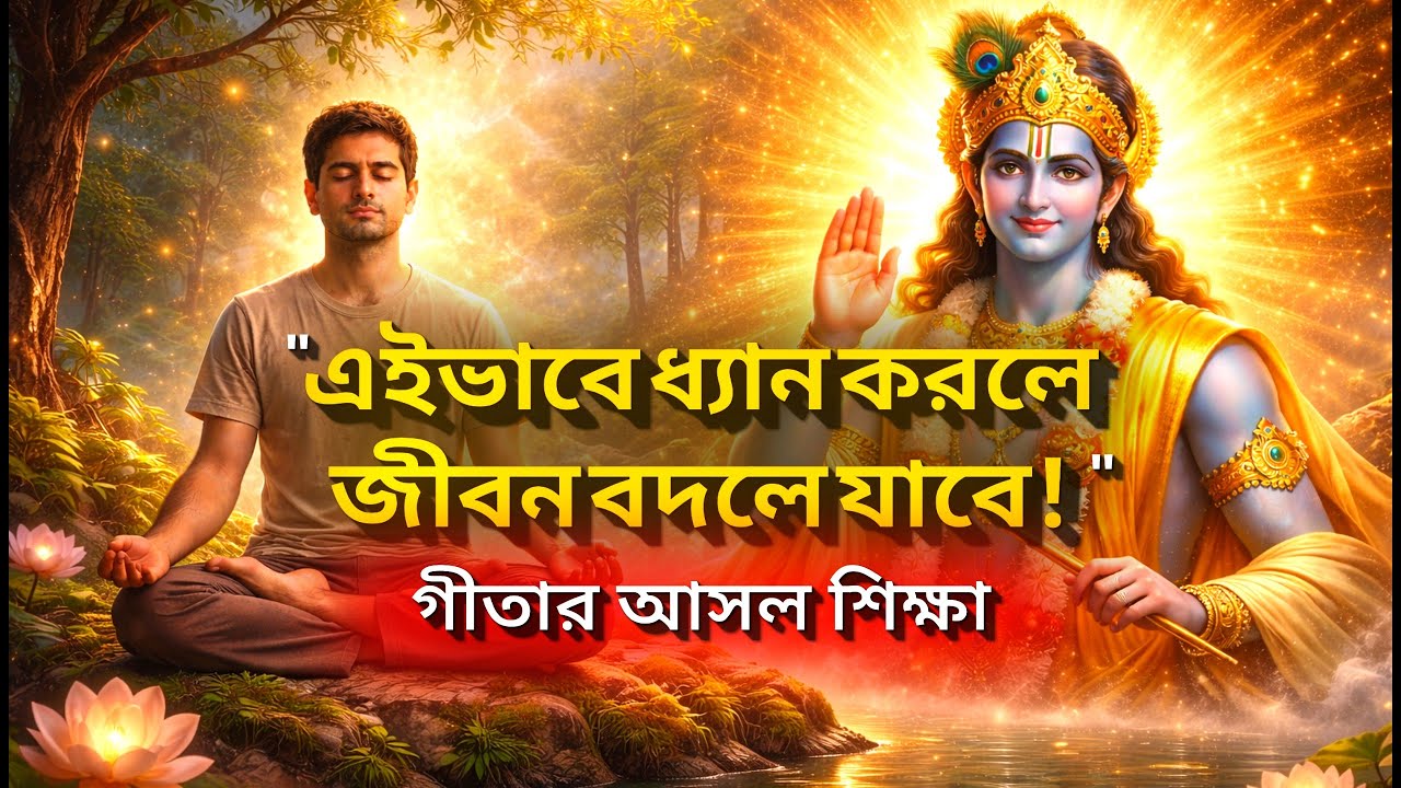 এইভাবে ধ্যান করলেজীবন বদলে যাবে!গীতার আসল শিক্ষা || bhagavad gita 🔥📝