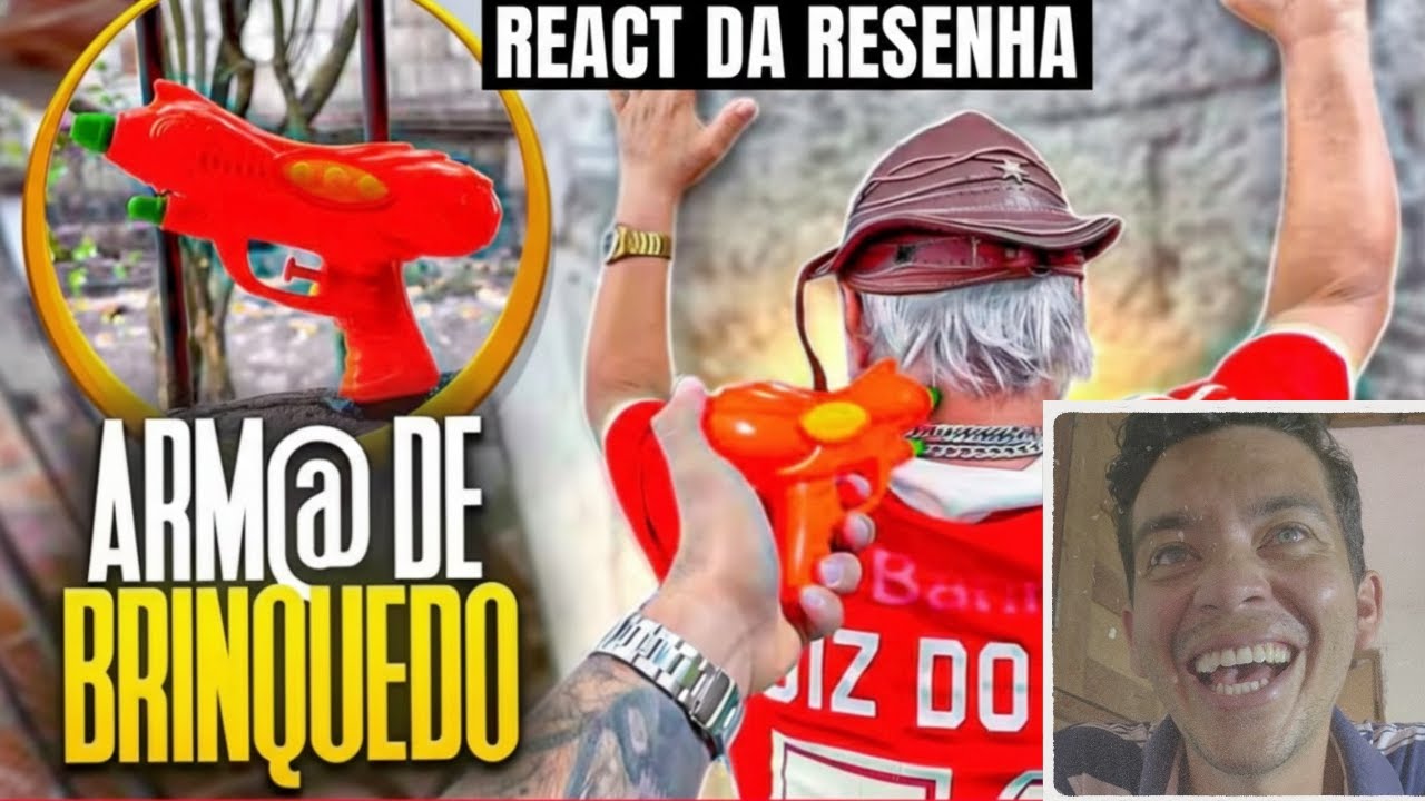 REACT MANETIKIN CHEGOU EM SEU SOGRO COM UMA ARM@ DE BRINQUEDO 🤣