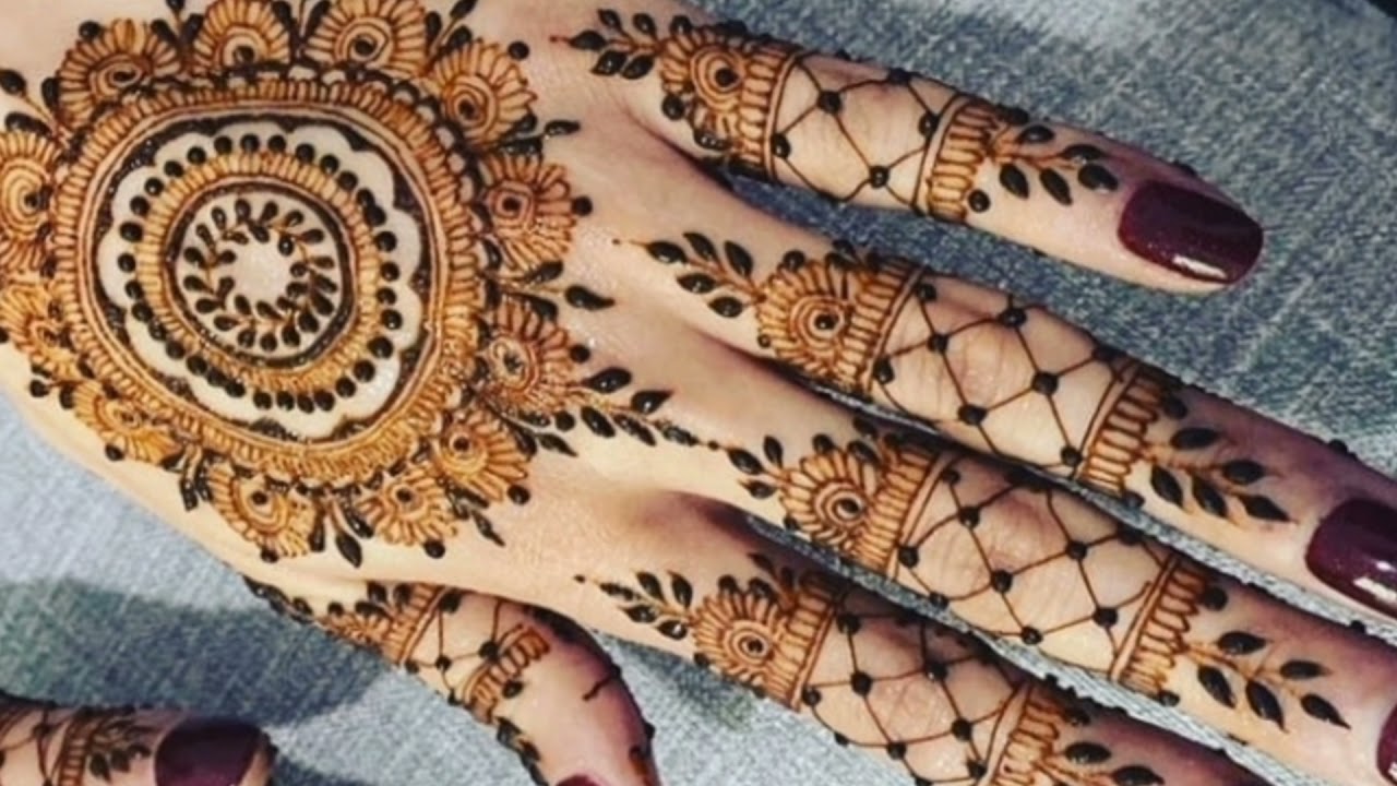 New Easy Stylish Mehndi Design - Simple Mehndi Design For Hands -  Sneha Henna Design
