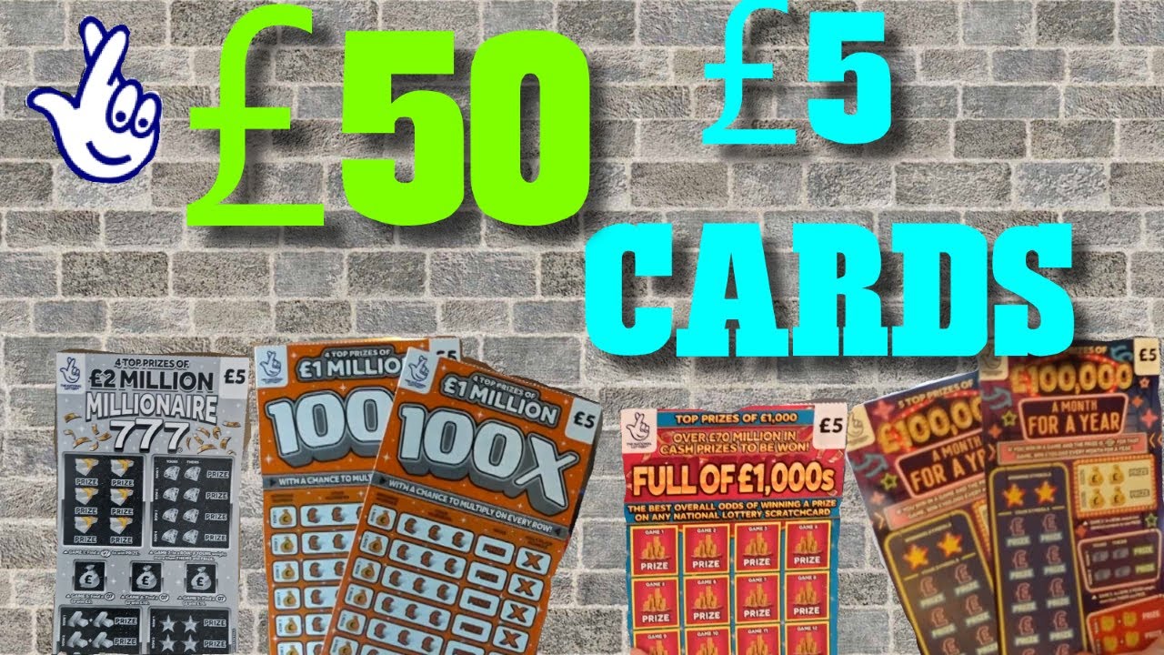 SCRATCHCARD TUESDAY £50 WORTH      £5 CARDS ONLY
