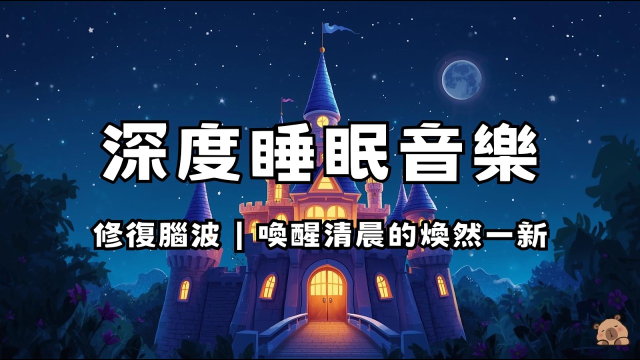 【修復腦波 · 深度睡眠音樂】醒來像水豚一樣平靜充能｜消除負面情緒 淨化心靈 壓力焦慮瞬間消除丨1 hours relaxing music for STRESS RELIEF