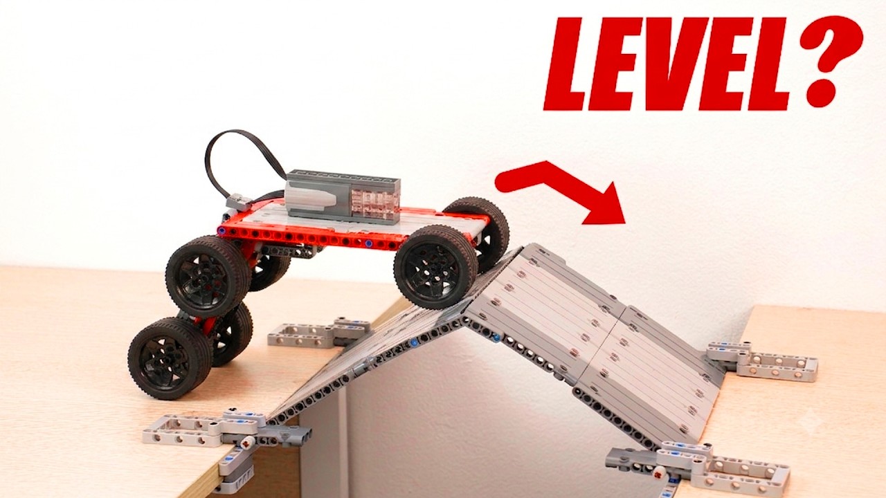 LEGO Cars Face An Increasingly Steep Bridge - Will It Cross? | JK Lego Technic