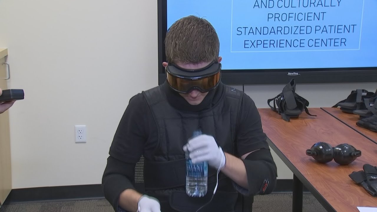 Gert suit simulates aches and pains of aging