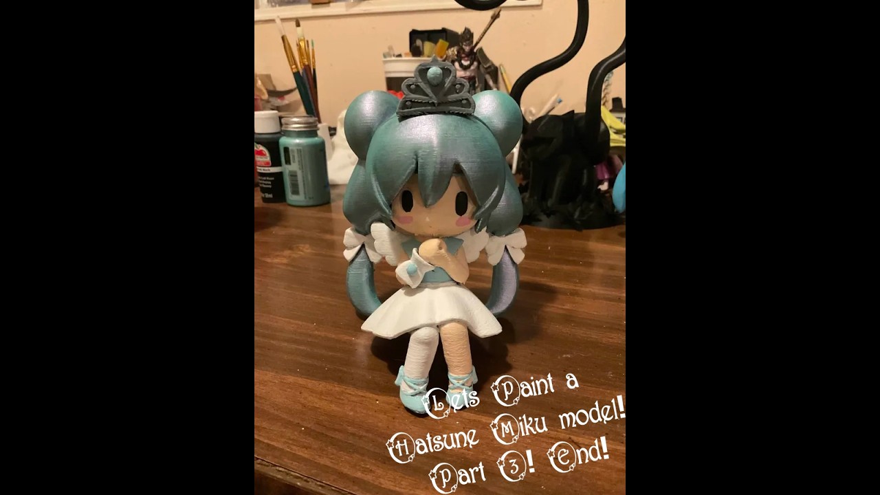 Lets Paint a Hatsune Miku model! Part 3! End!