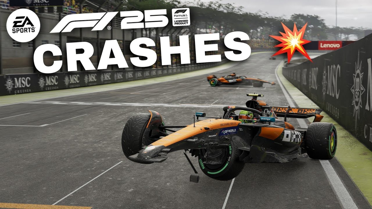 F1 25 REALISTIC CRASH COMPILATION 💥 (DAMAGE MOD #18)