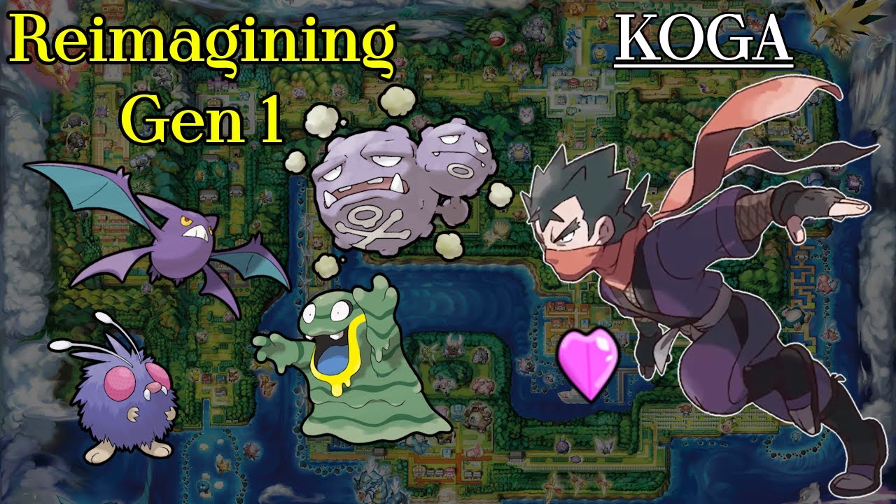 KOGA | Reimagined Pok&eacute;mon | Gen One Gym Leaders