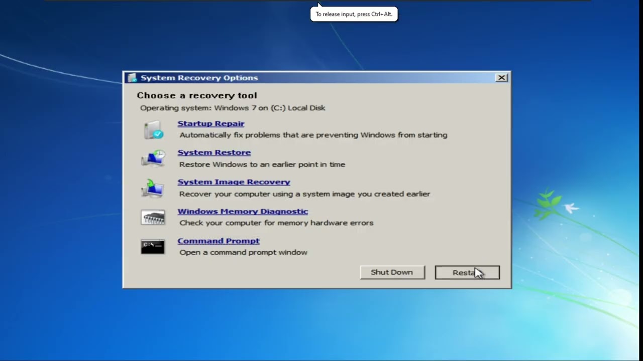 this is what happens when you delete system 32 on windows 7
