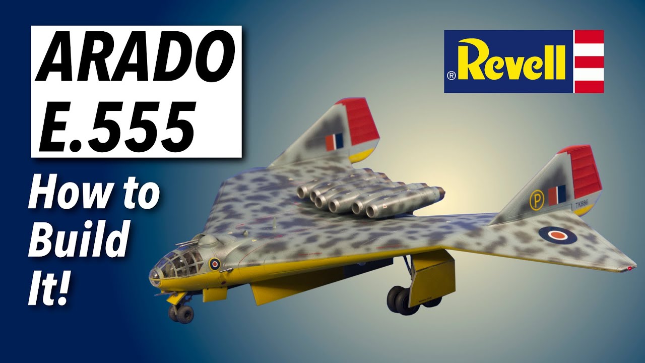 MAKE THIS FLYING WING BOMBER! REVELL ARADO E555 - how to build the kit