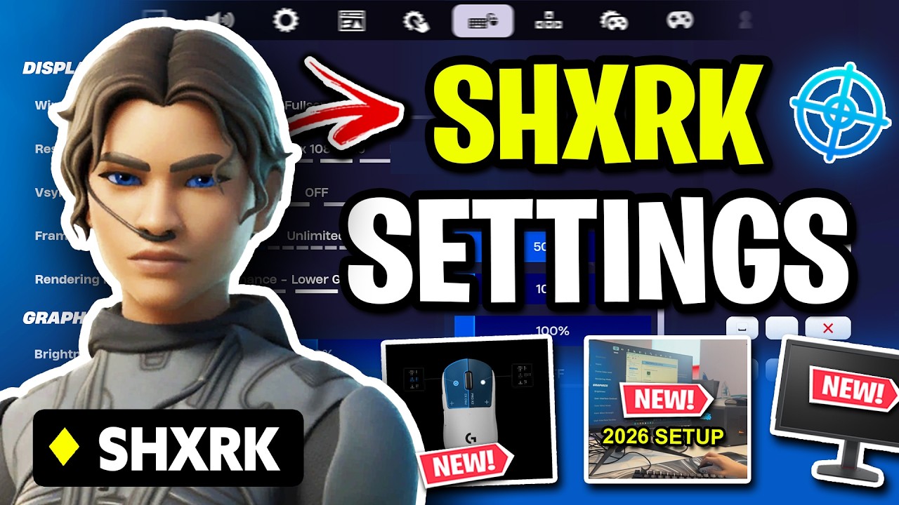 Shxrk's NEW Settings Give You GOD-LIKE AIM! (UPDATED)
