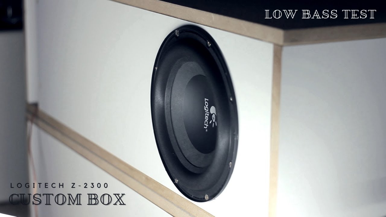 LOGITECH Z-2300 CUSTOM BOX ULTRA EXTREME LOW BASS TEST MAX EXCURSION SUBWOOFER FLEX (PL) 4K 2021
