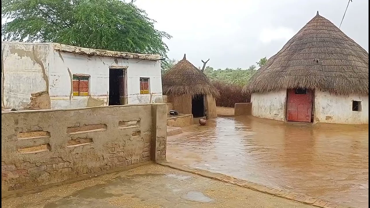 Rain's Beauty Captured at a Thar Desert Home