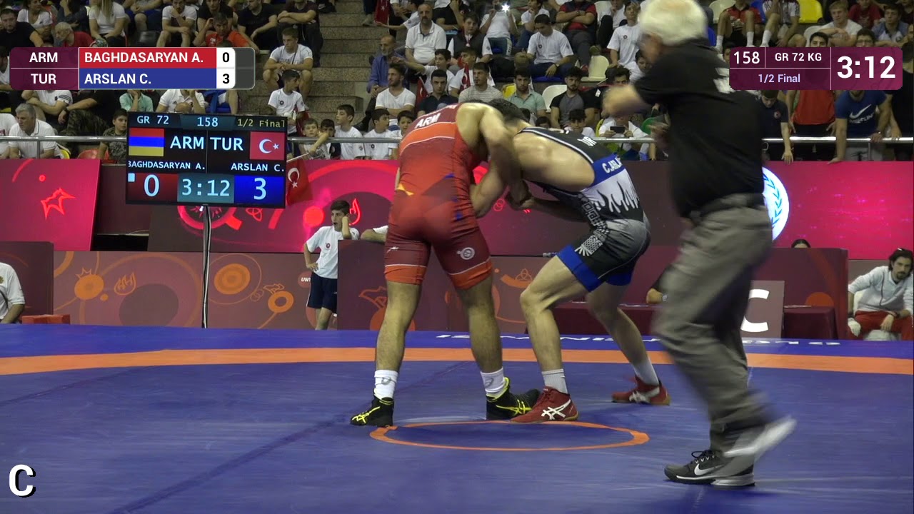 1/2 GR - 72 kg: A. BAGHDASARYAN (ARM) v. C. ARSLAN (TUR)