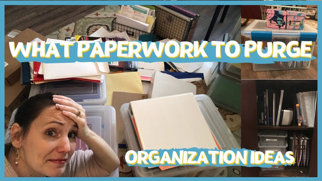 What Paperwork to Purge & Paperwork Organization Ideas: The Minimal Mom Method: Konmari Purge