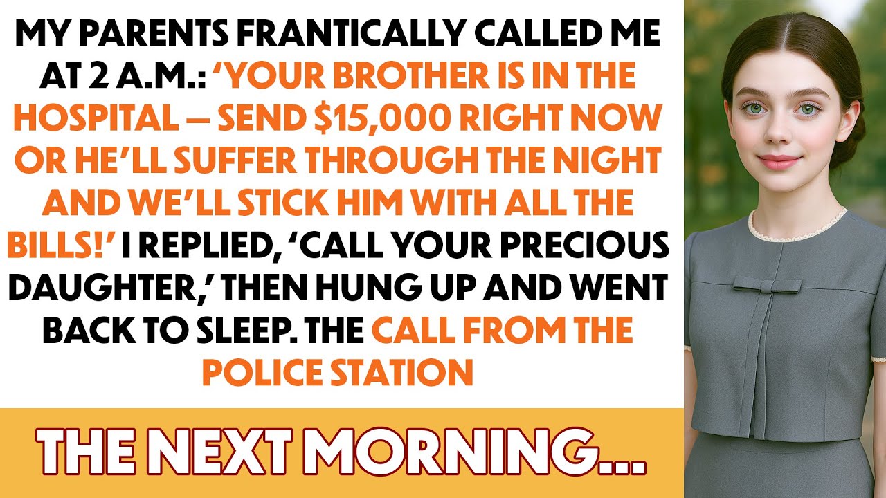 My Parents Called At 2 A M  Demanding $15,000 For My Brother, But The Police Call Later Revealed...