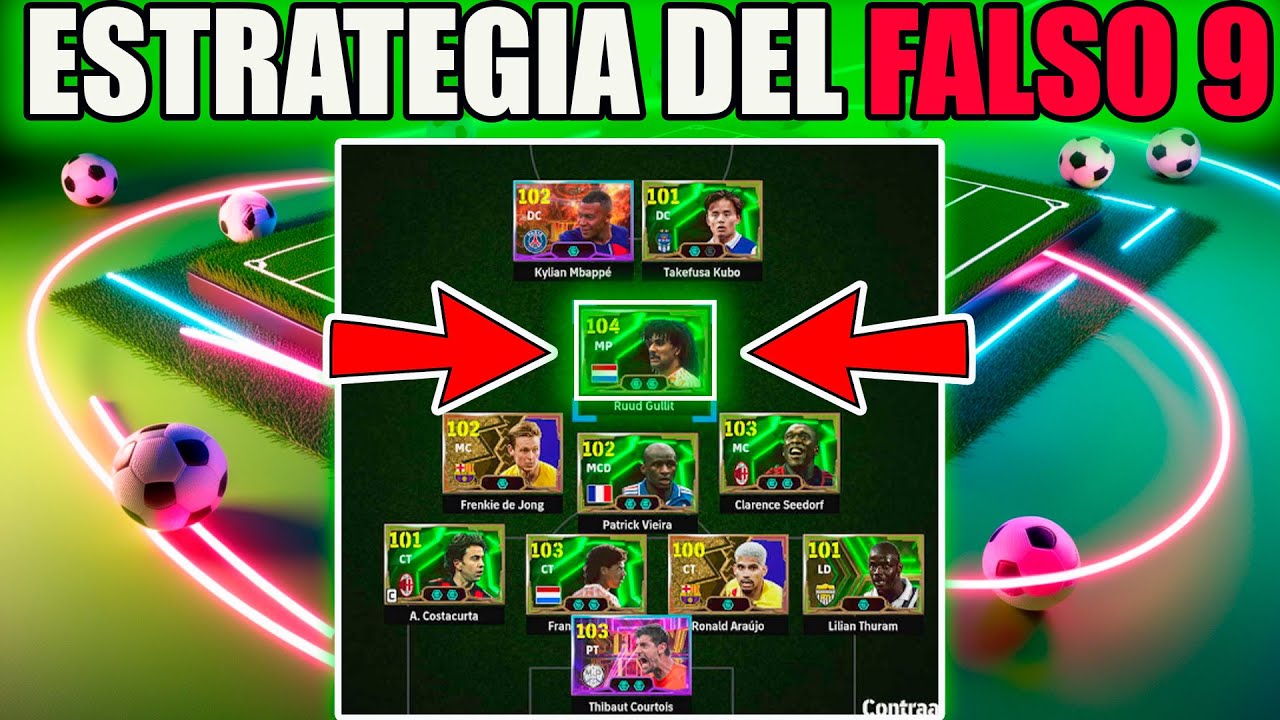 Estrategia Rombo "FALSO 9" - Instrucciones y estilos 