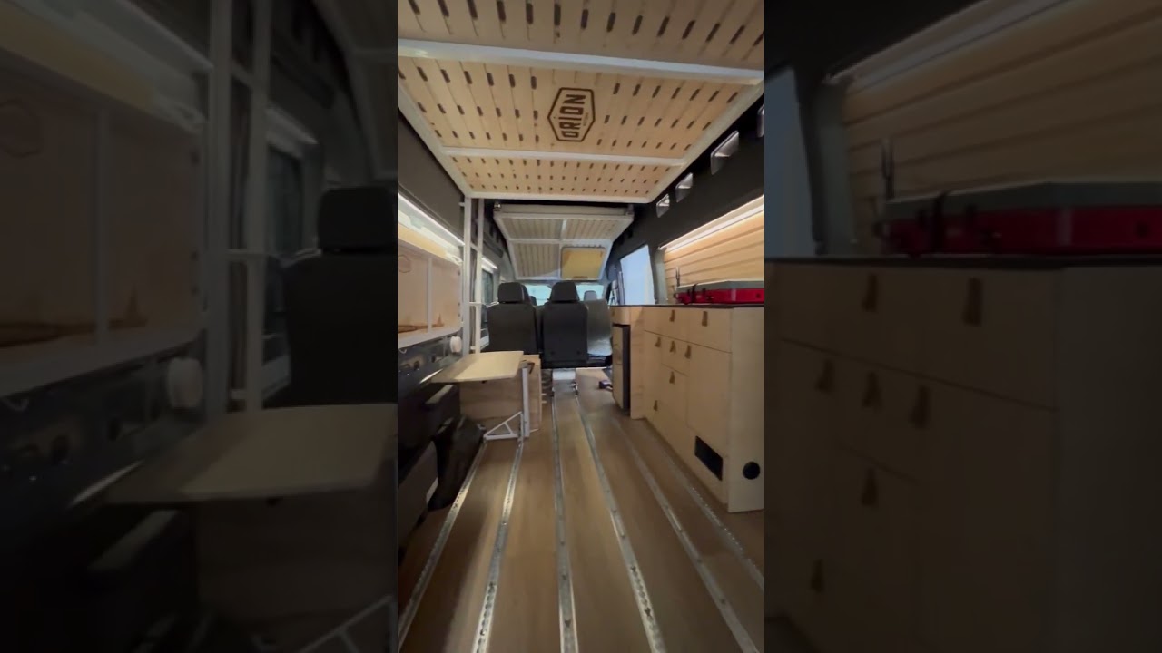 Orion Motors 365 Camper Van Upfit - Rear Couch and Kitchenette