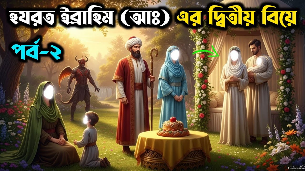 ইব্রাহিম (আঃ) এর দ্বিতীয় বিয়ে (পর্ব ২) | Bibi Hajerar Jiboni | ইসলামিক কাহিনী | islamic story