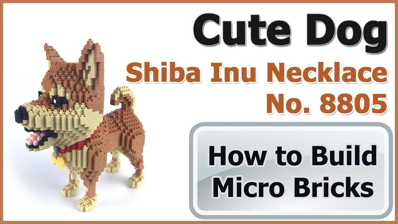 How to Build Mini Bricks Cute Shiba Inu Dog 8805 instructions Specifications