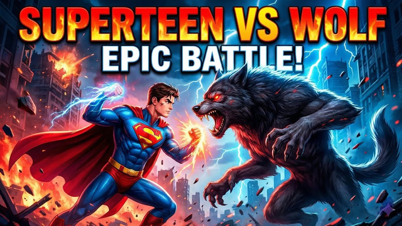 Wolf VS SUPERTEEN FIGHTING BATTLE 😤 