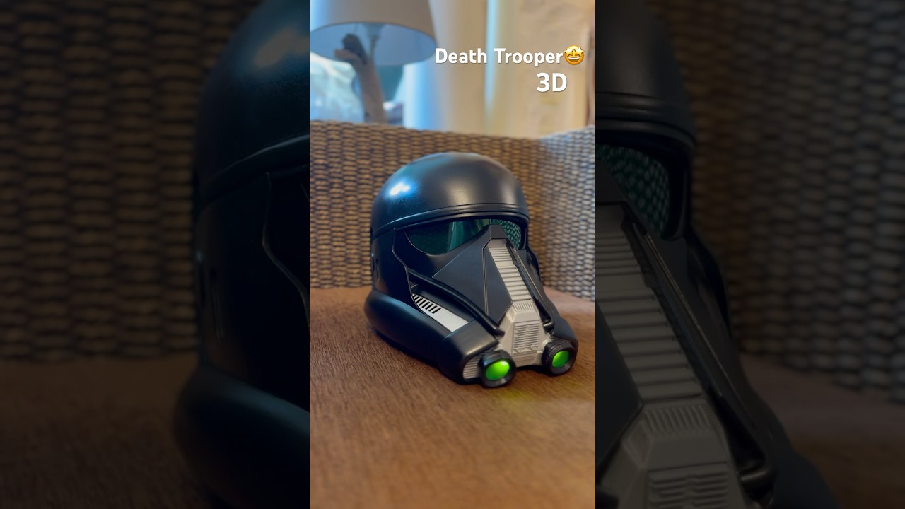 Death Trooper 3D Helmet is done🤩 #3d #starwars #andor #deathtrooper #3dprinting #3dprinterupgrade