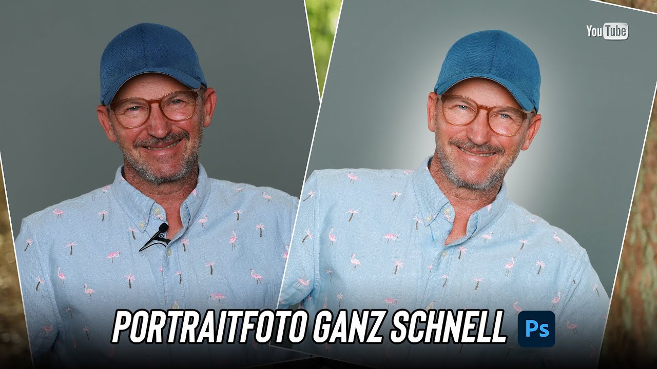 Schnelles Portrait bearbeiten. Photoshop.