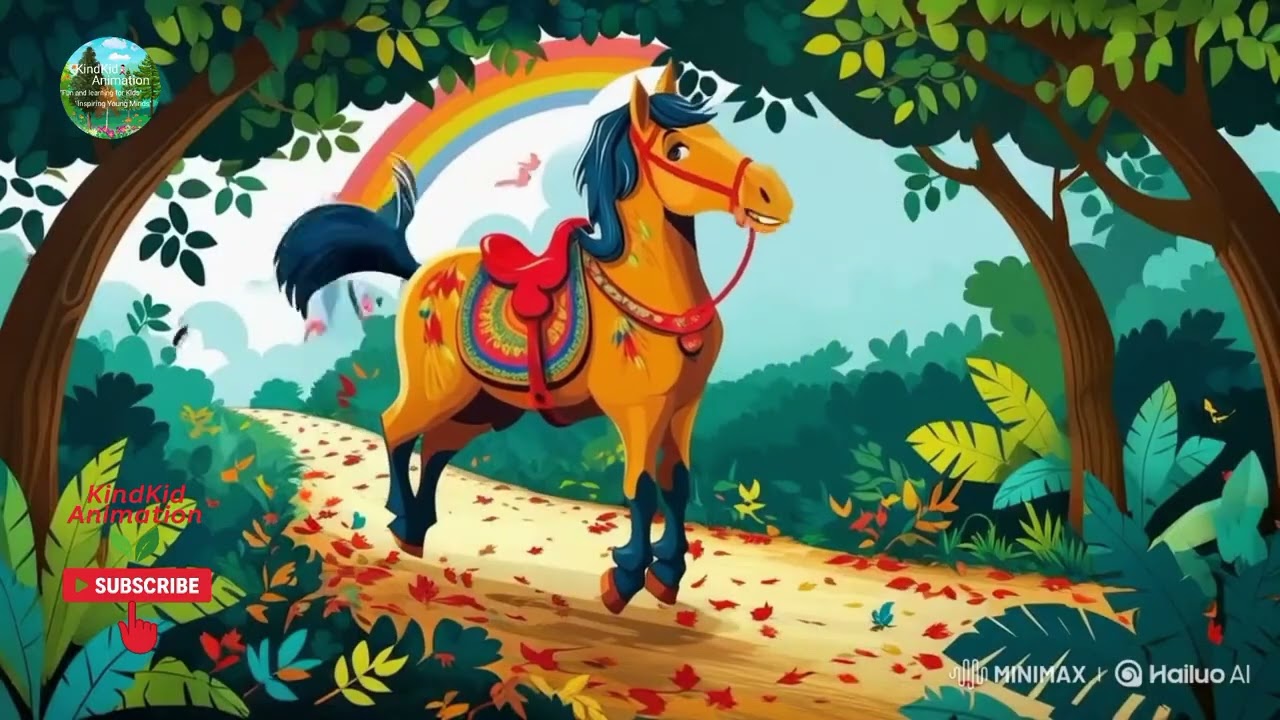 Lakdi Ki Kathi | Fun Kids Song | KindKid Animation – Learning with Music 🐴🎵