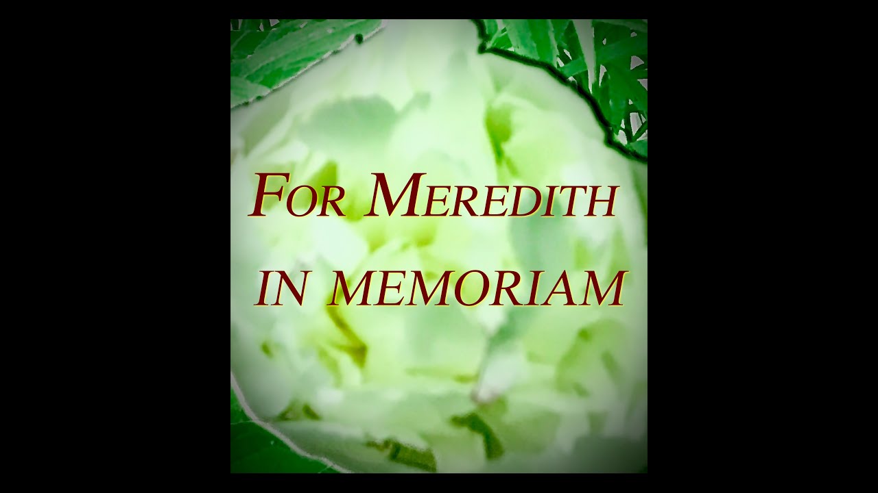 For Meredith in Memoriam