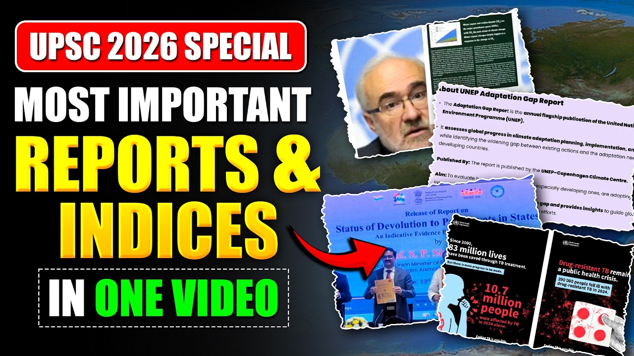 Complete Reports and Indices in 30 mins | UPSC Prelims 2026 | UPSC IAS | PW OnlyIAS