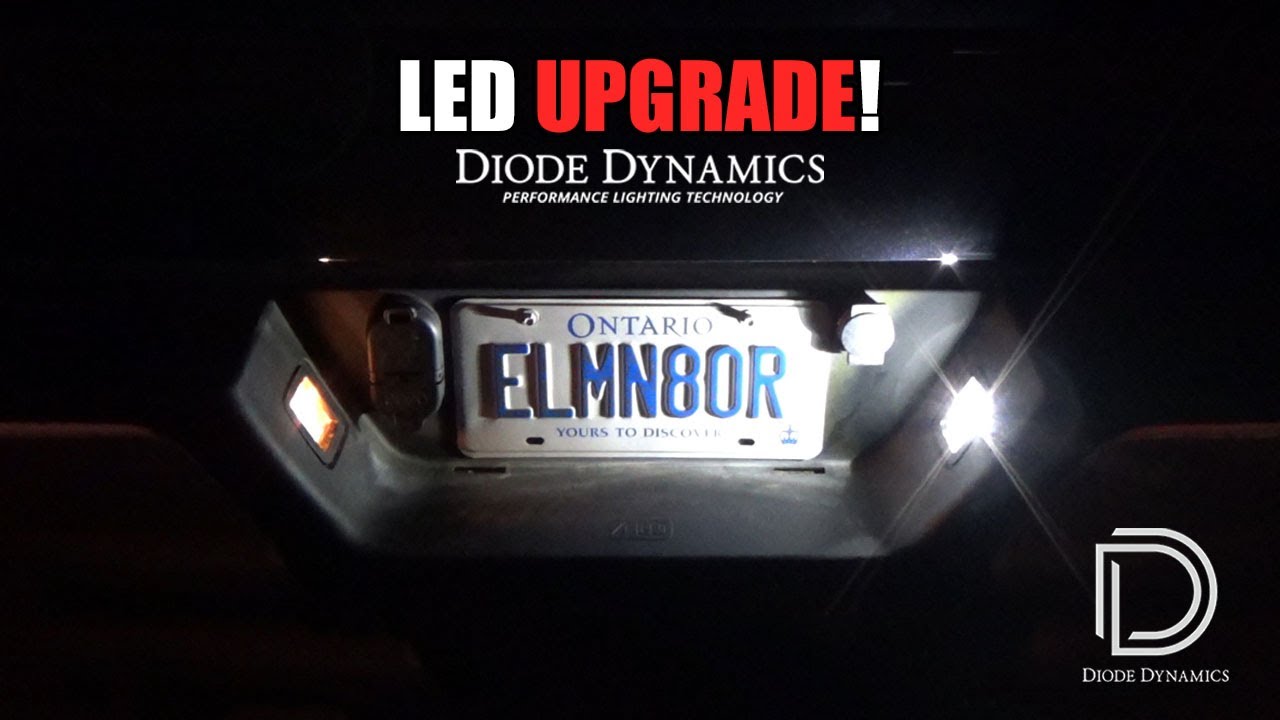 Diode Dynamics HP3 & HP5 LED License Plate Lights Upgrade - 2019 Ford F150